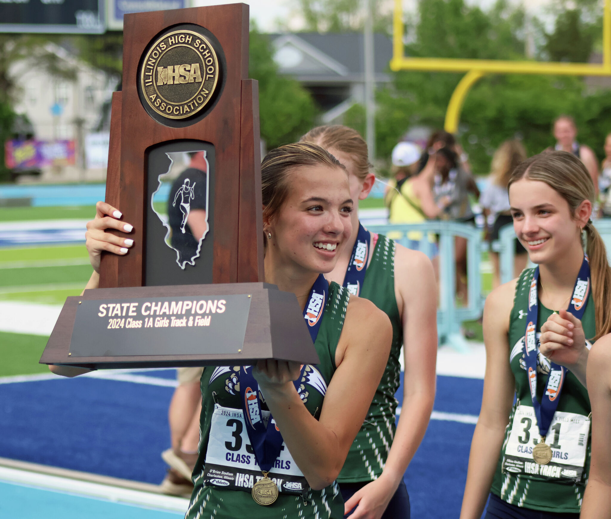 Kaitlyn Hatley Helped Build Father Mcgivney Track