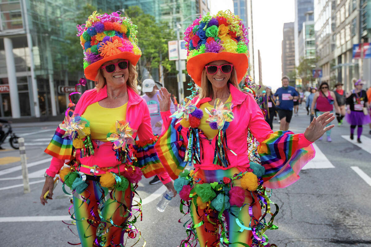 Costumed participants take part in the 2024 Bay to Breakers in San Francisco, Calif. on May 19, 2024.