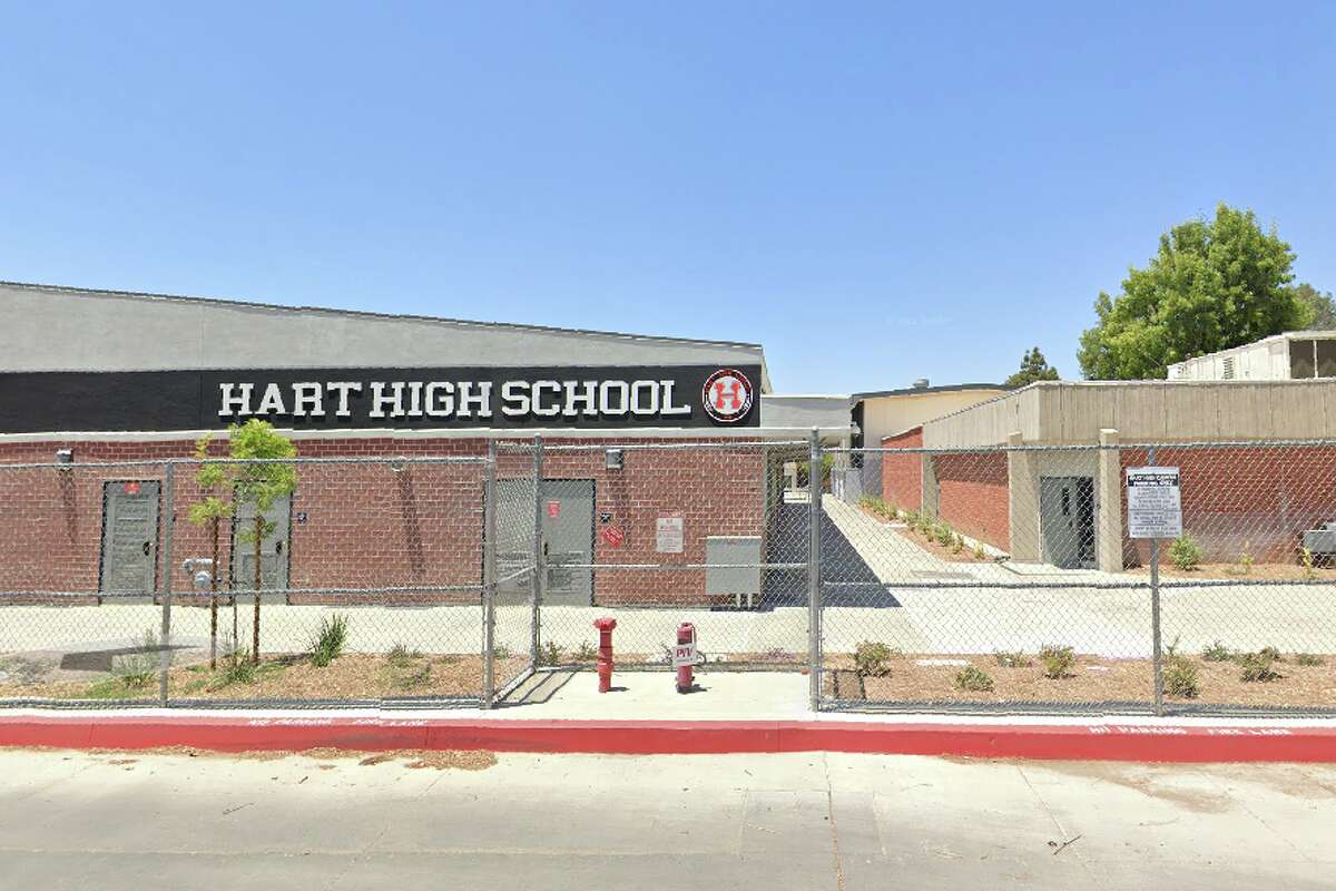 A view of Hart High School, which won the CIF Southern Section Division 2 championship on Friday over Moorpark High School in a controversial fashion.