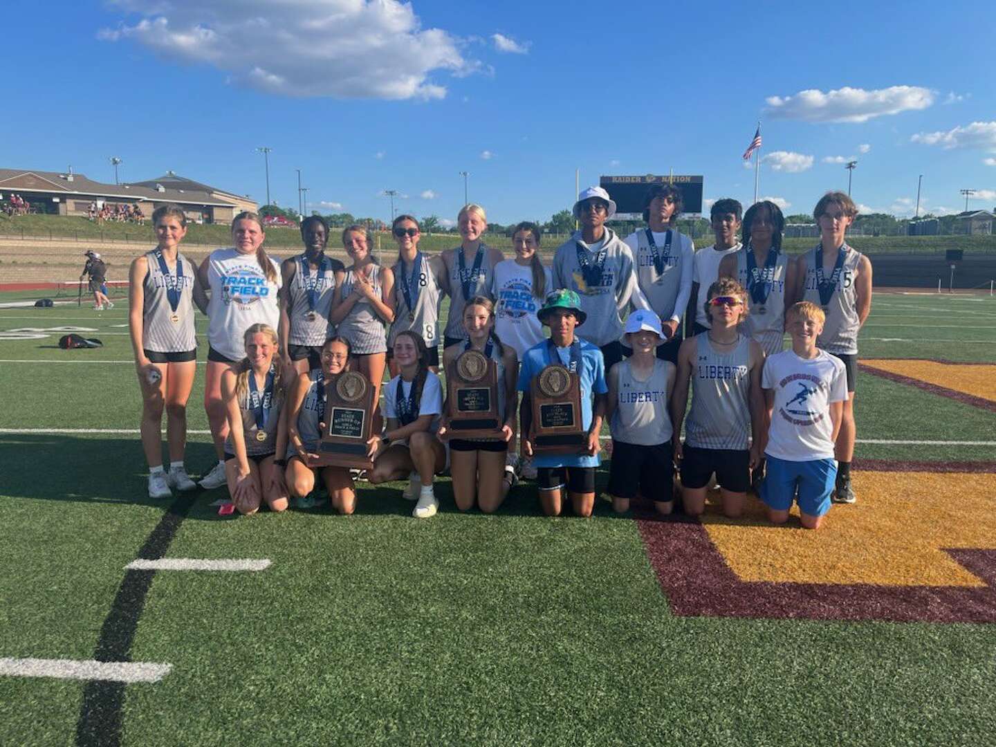 Lincoln, Liberty athletes star at IESA state track meet