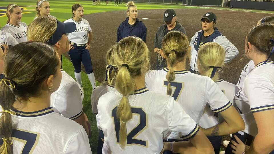 Lake Creek's Candyce Carter (right) has the Lions in the regional final for the fourth consecutive season in her first year as head coach.