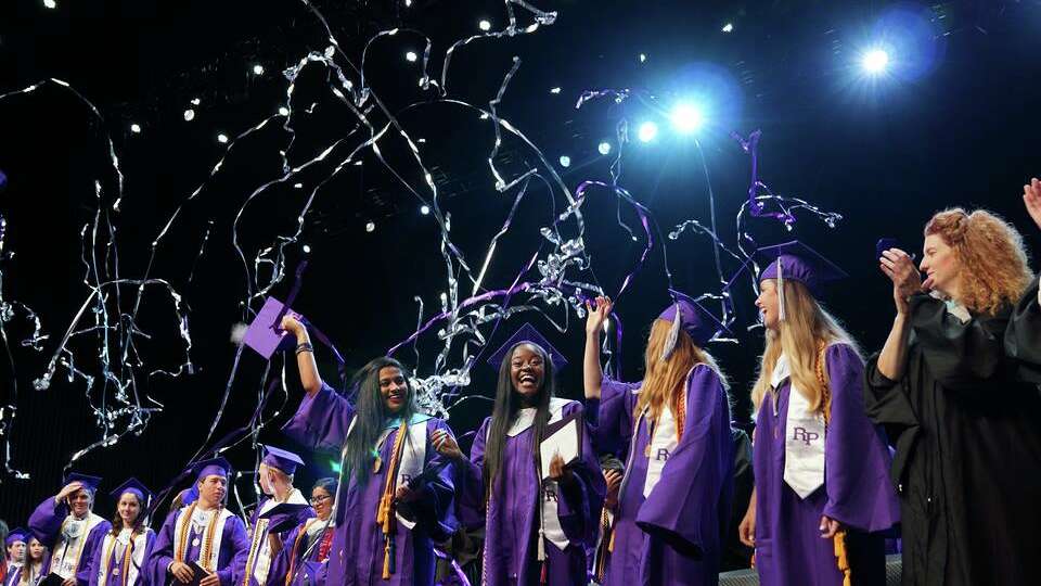 Scenes from Fort Bend ISD high school graduations.