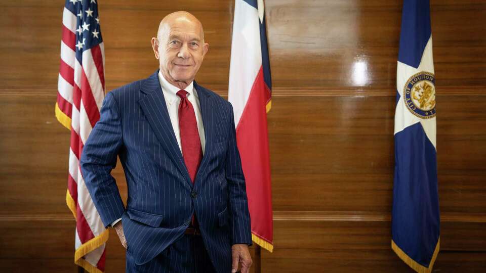 Mayor John Whitmire poses for a portrait in his office at City Hall on Wednesday, May 22, 2024 in Houston.