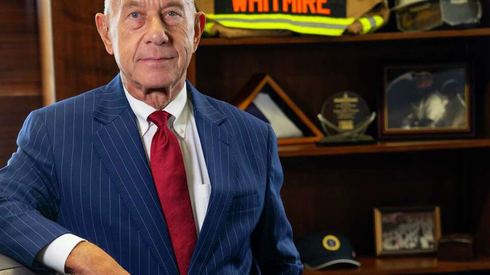 Mayor John Whitmire poses for a portrait in his office at City Hall on Wednesday, May 22, 2024 in Houston.