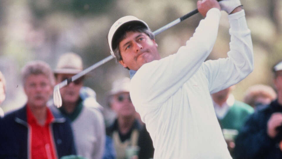 Randy Sonnier Swings During The The 1985 Masters Tournament (Photo by Augusta National/Getty Images)