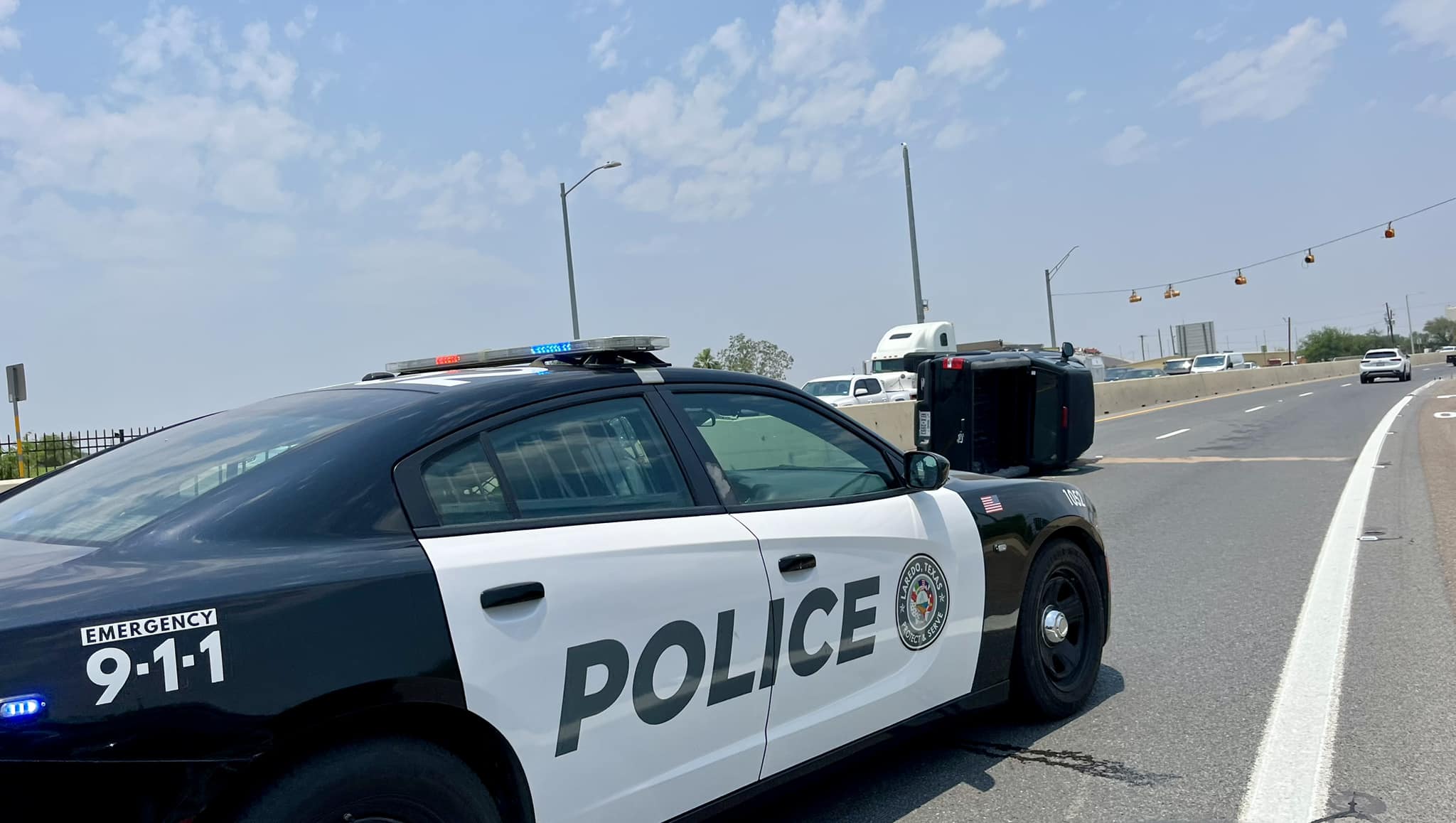 Border Patrol rollover, two other Loop 20 crashes back up traffic - Vimarsana News