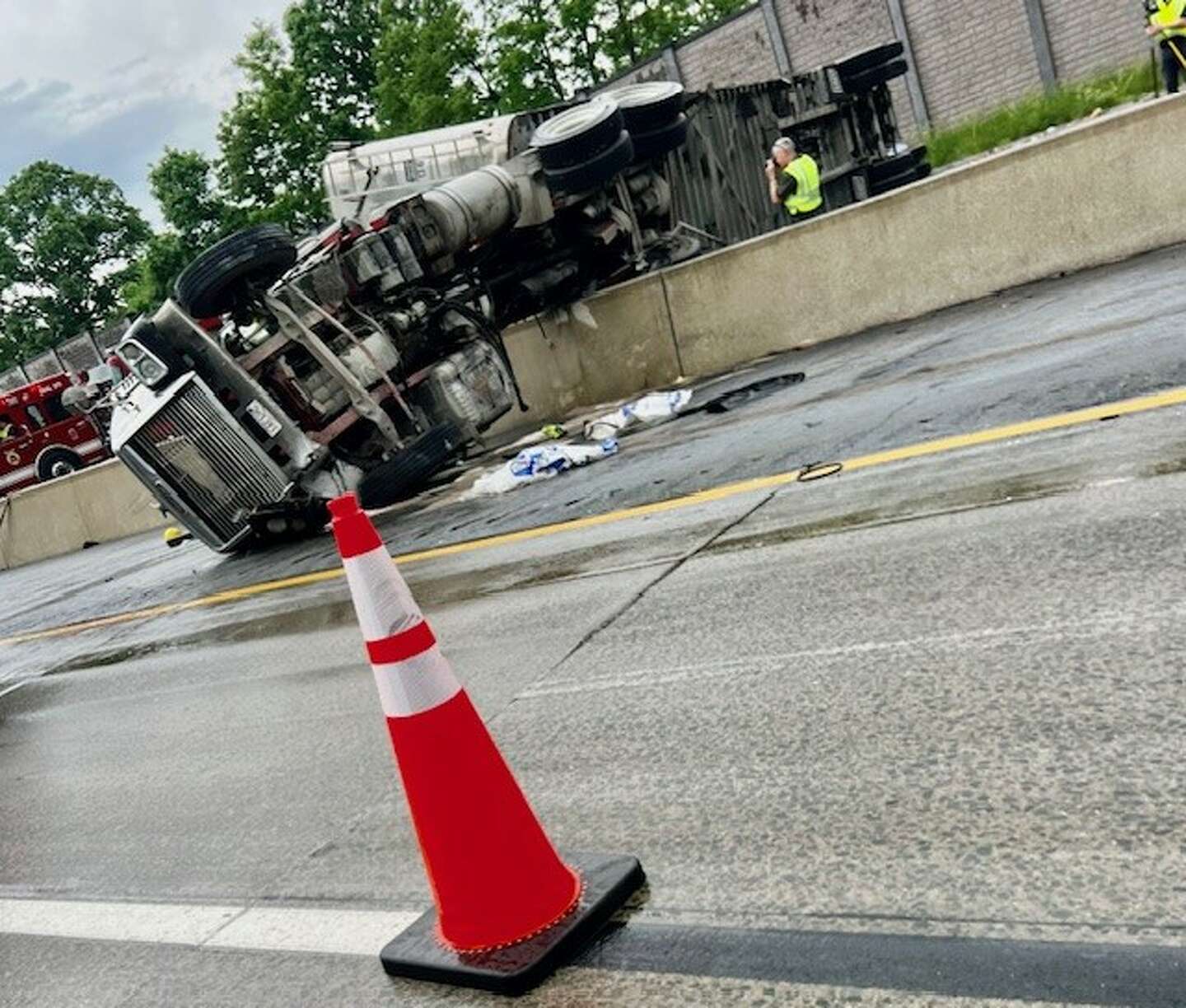 NY Thruway reopened northbound at Albany's Exit 23 after morning crash