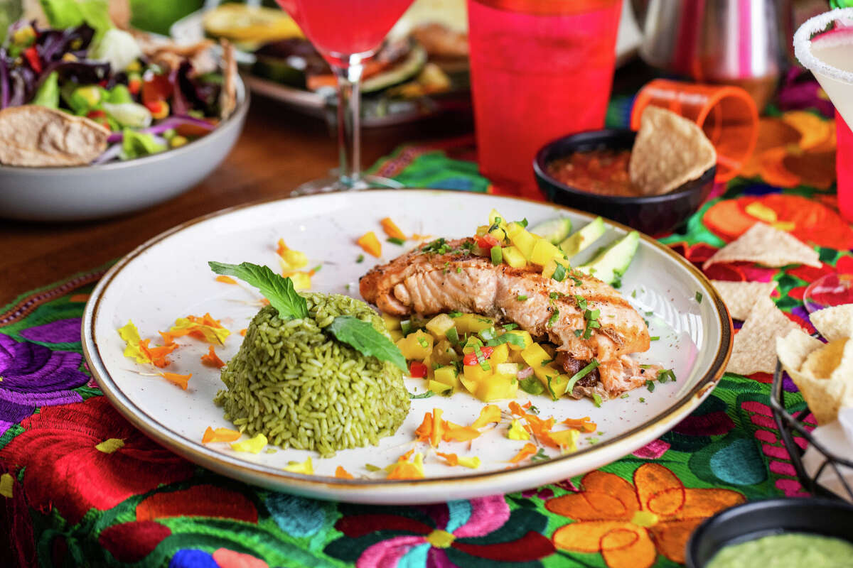 Salmon costeno at Arnaldo Richards' Picos Restaurant. 