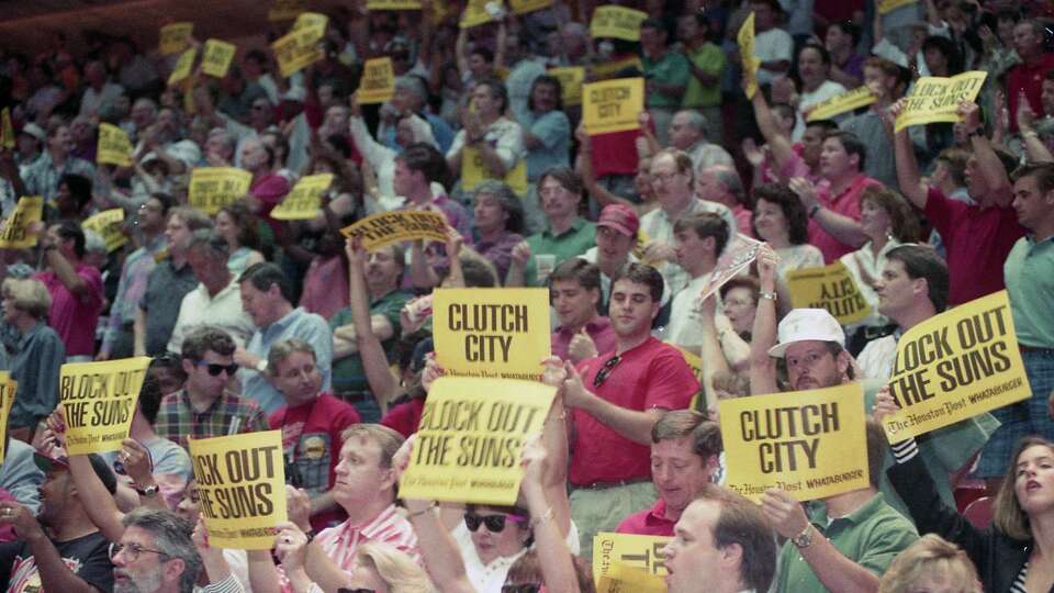 Rockets vs. Suns, Game 7, at the Summit, May 21, 1994.