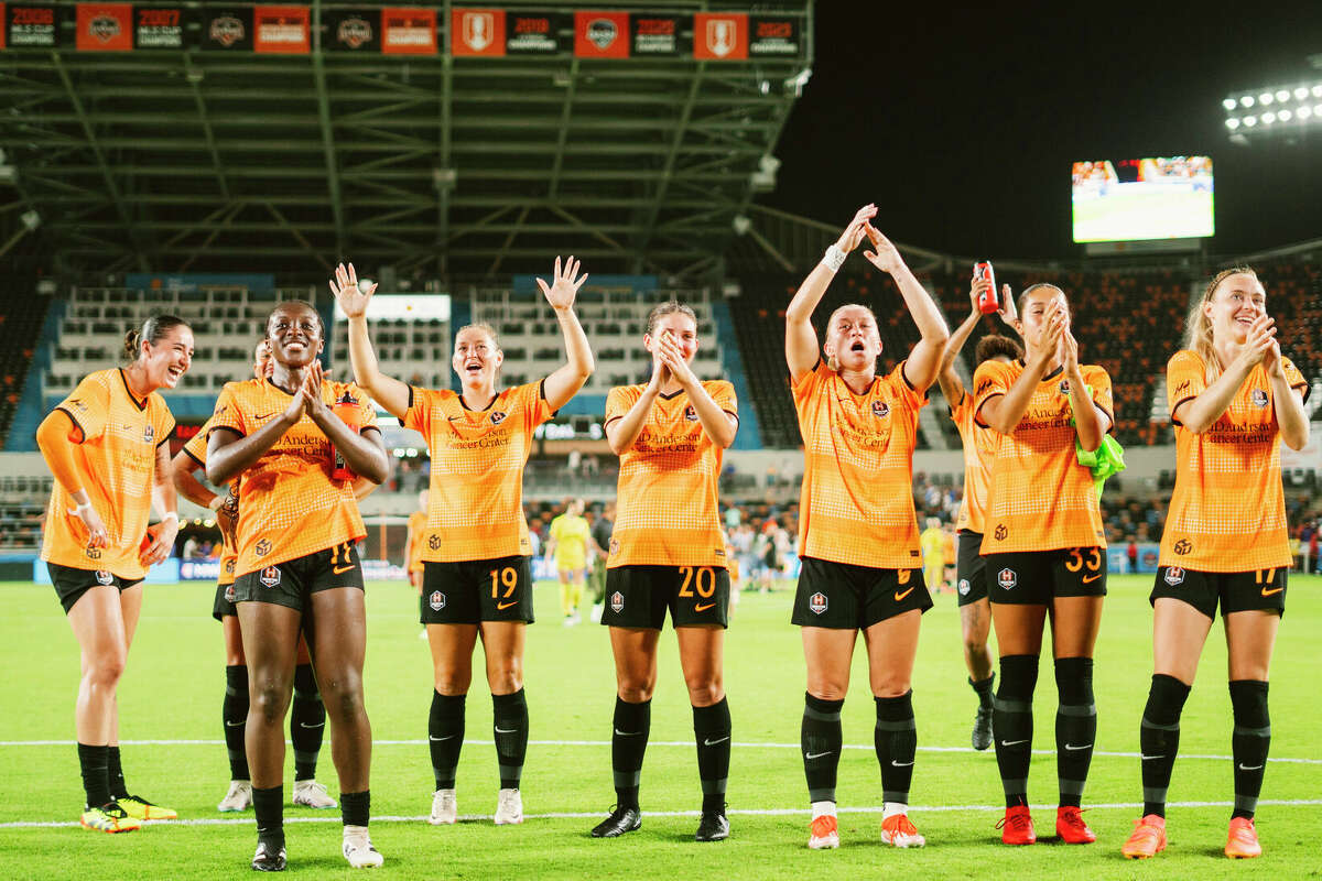 The Dash earned their first victory at Shell Energy Stadium this season on Friday against the Courage. Photo credit: Houston Dash