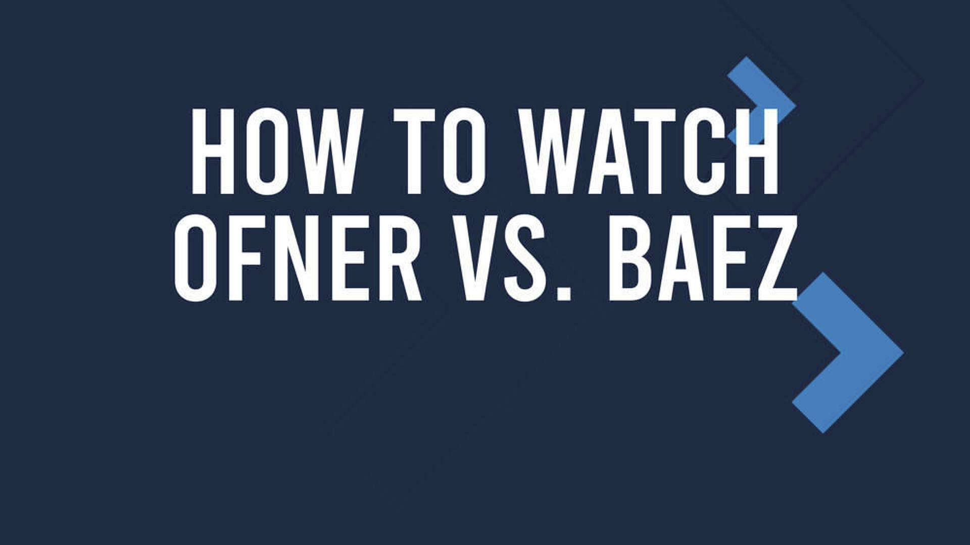 Ofner vs. Baez Match Live Stream & Roland Garros TV Channel
