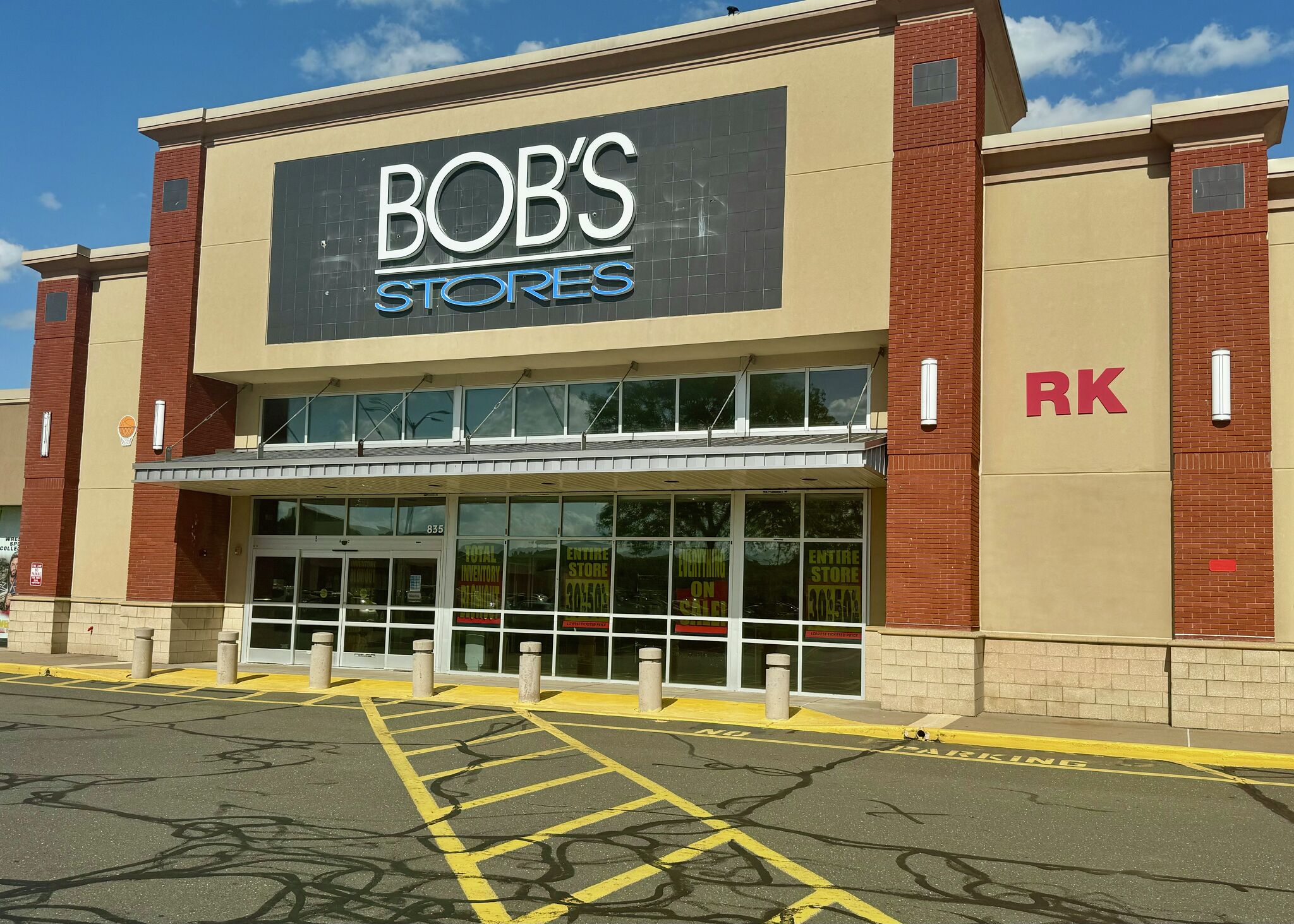 The Bob's Stores location on Queen Street in Southington is closing