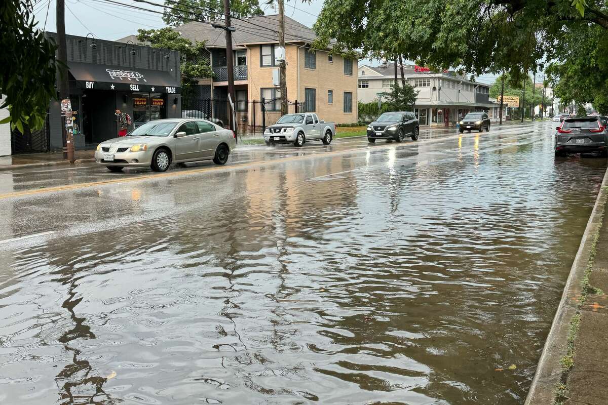 Streets in Montrose swiftly flooded after a severe thunderstorm hit the area Tuesday afternoon.