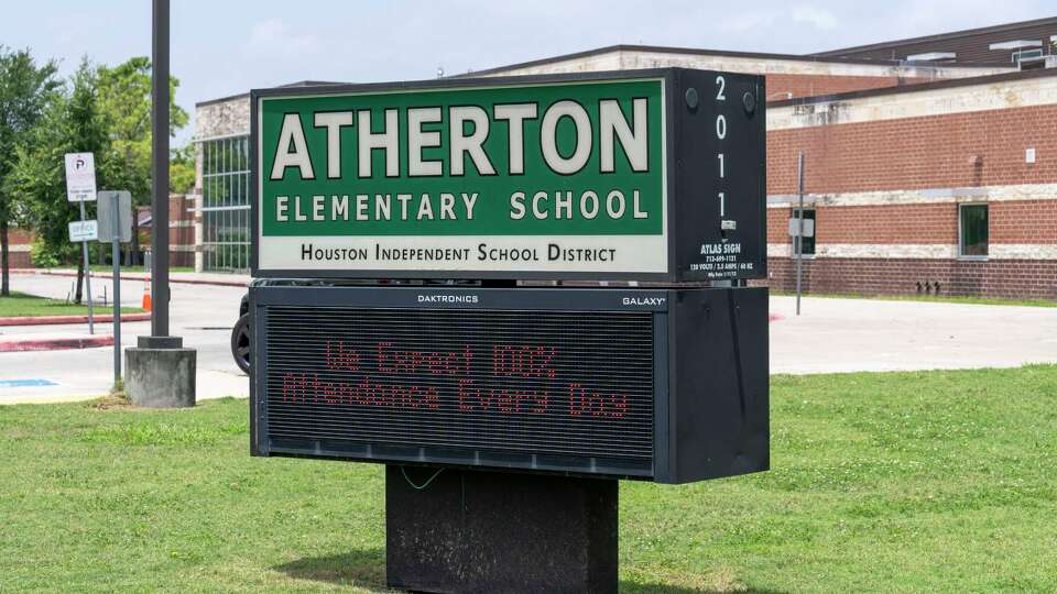 Houston Independent School District Atherton Elementary School is closed Wednesday, May 29, 2024 following strong storms that passed through the area on Tuesday in Houston Fifth Ward.