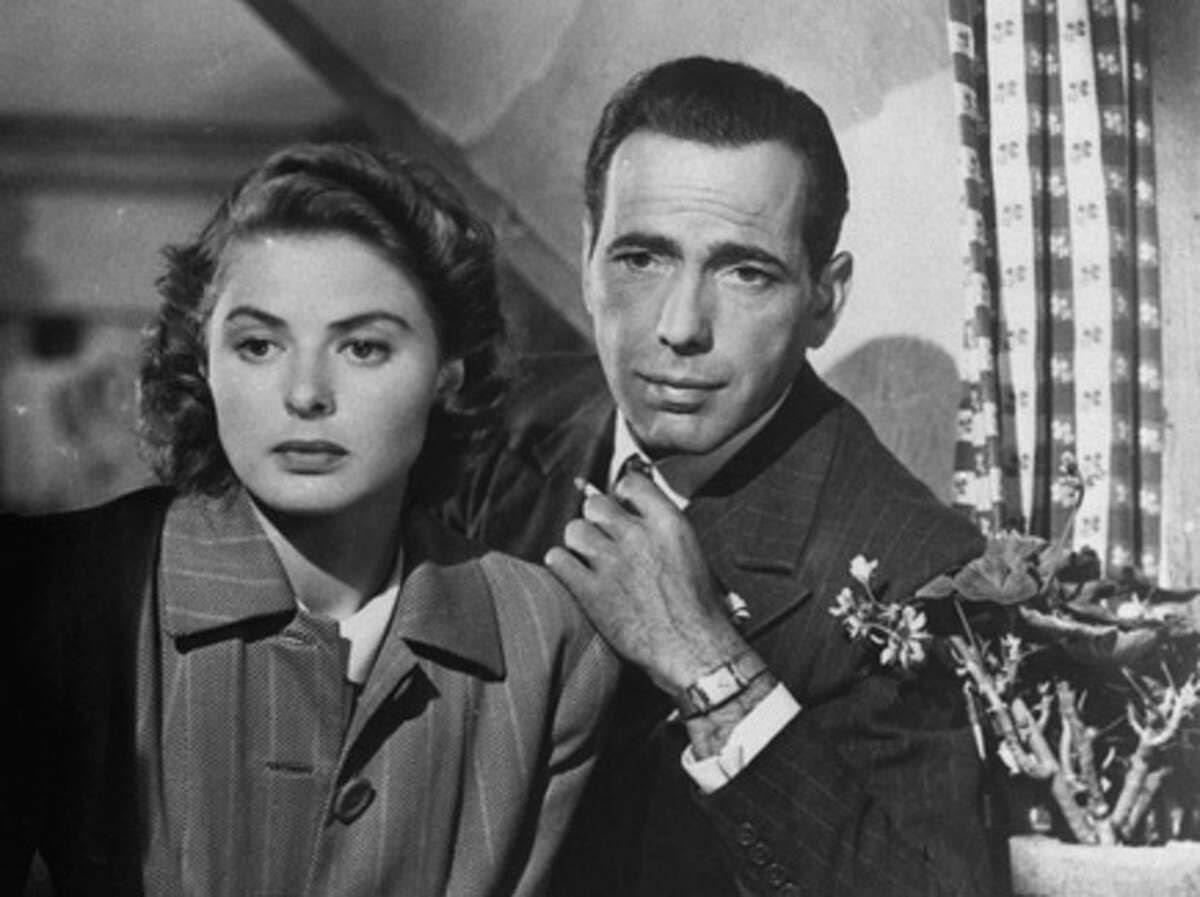 Co-stars Humphrey Bogart and Ingrid Bergman are pictured in the 1943 film "Casablanca." AP Photo