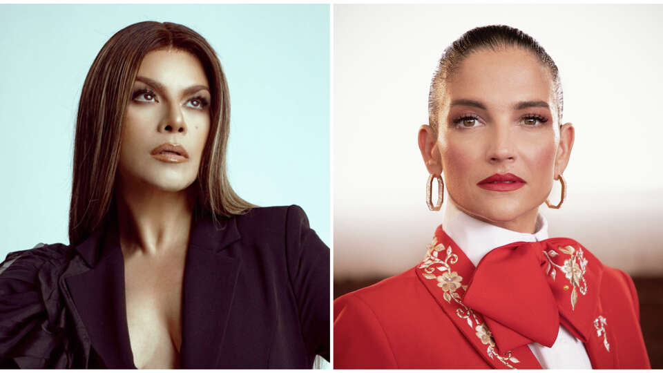 Olga Tañón, left, and Natalia Jiménez each have shows in Houston.