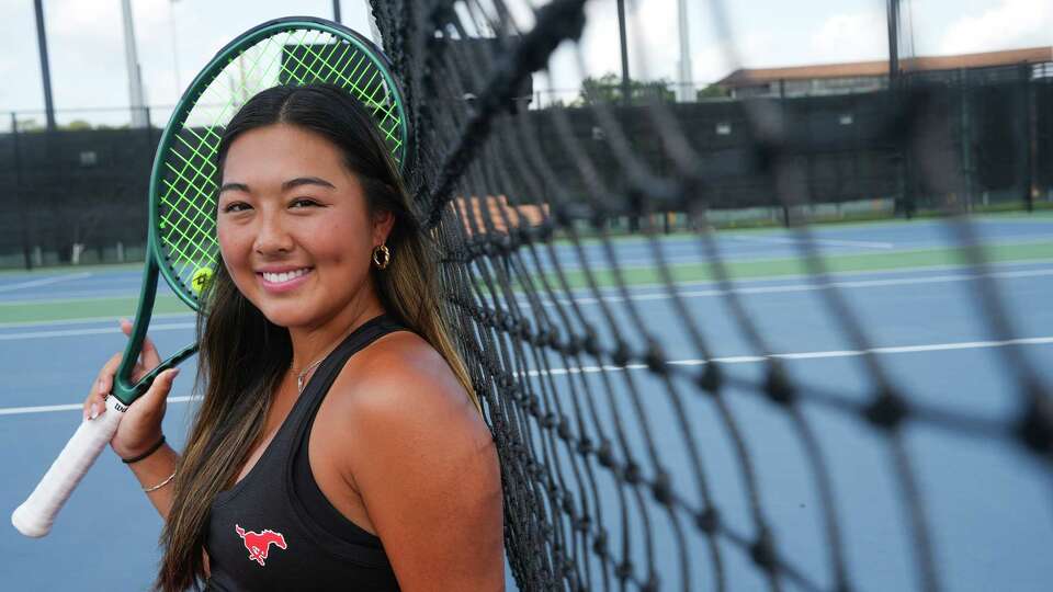 All-Greater Houston Girls Tennis Player of the Year Memorial's Michelle Li at Memorial Tennis facility on Thursday, May 30, 2024 in Houston.