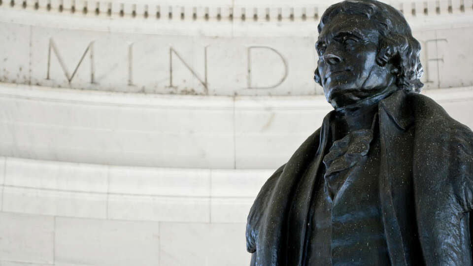 Jefferson Memorial with 'Mind' in the background