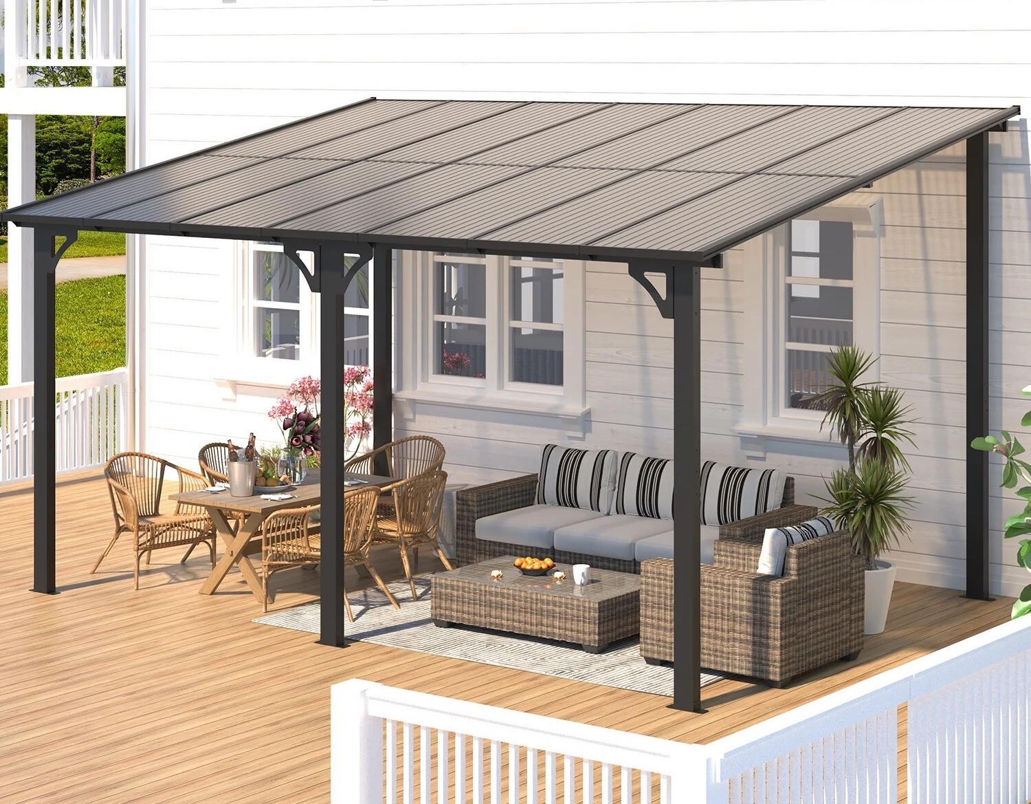 Save $500 on this hardtop aluminum pergola from Walmart