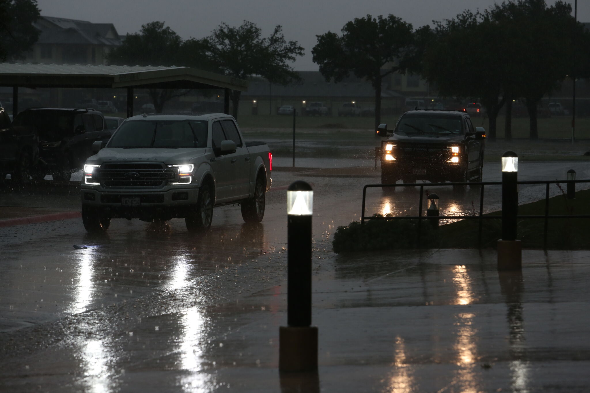 Hail, high winds damage NWS Midland facility