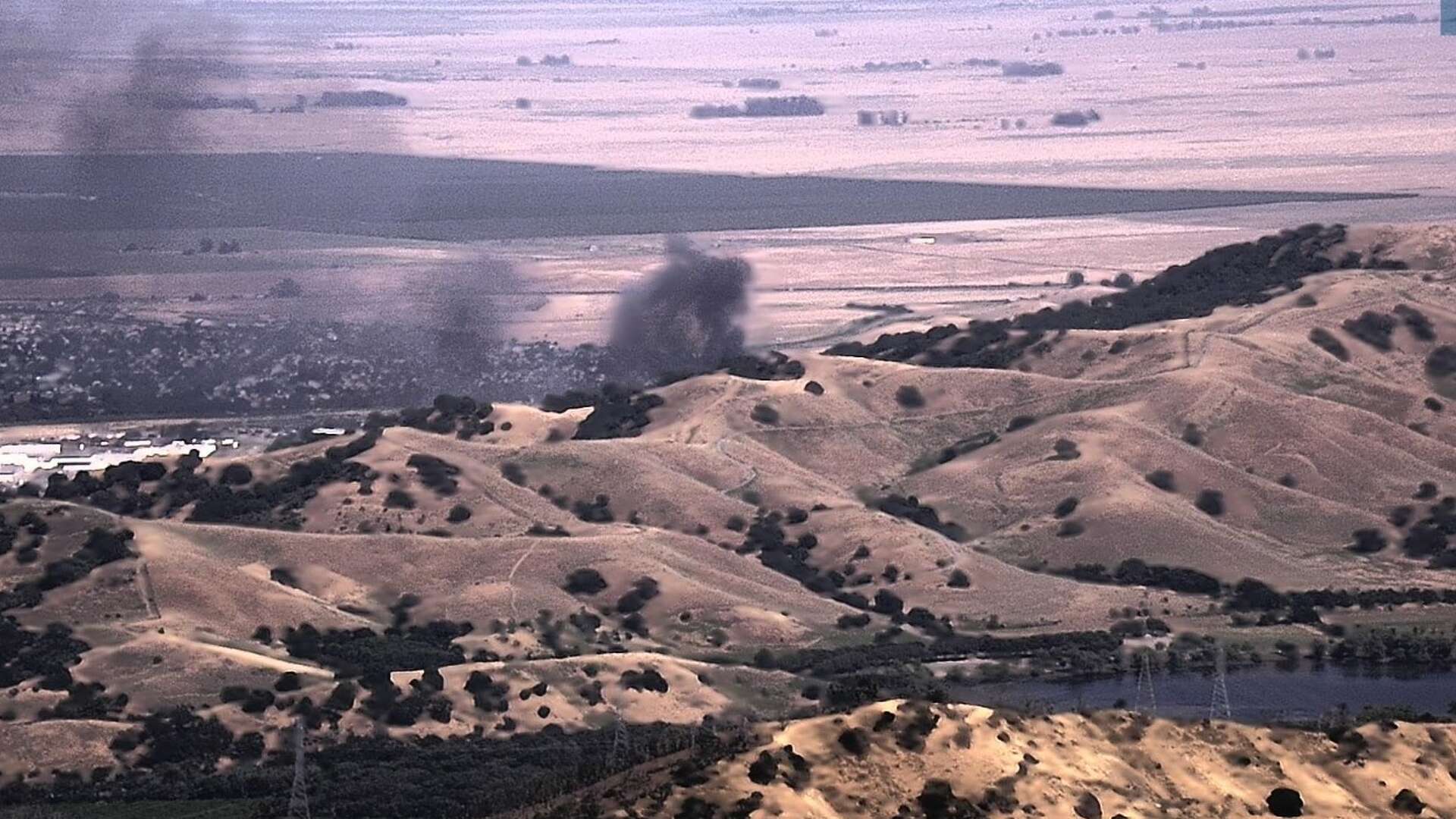 Grass fire spreads to buildings at prison grounds in Vacaville