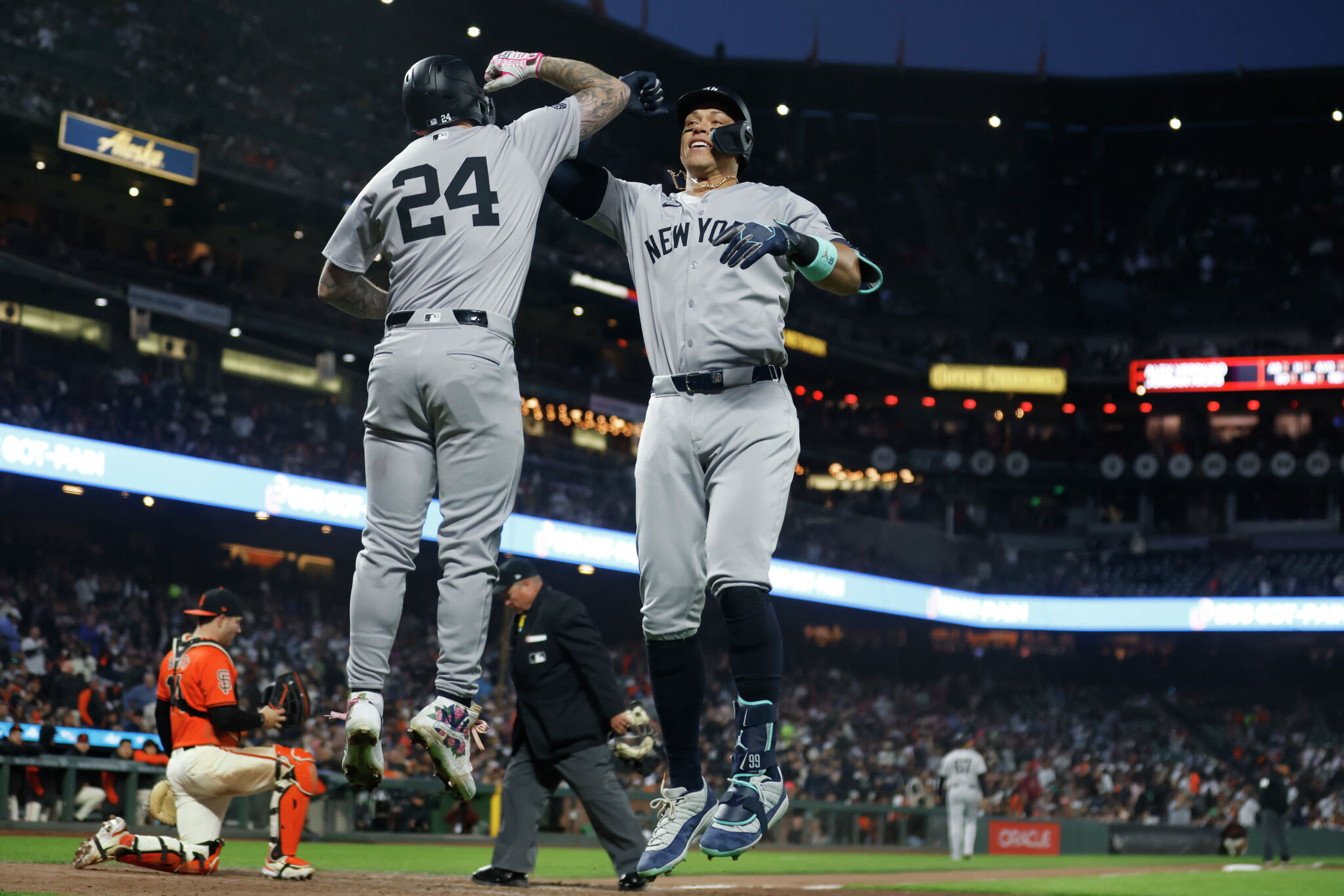 Yankees’ Aaron Judge lives childhood dream with 2 HRs at Oracle Park