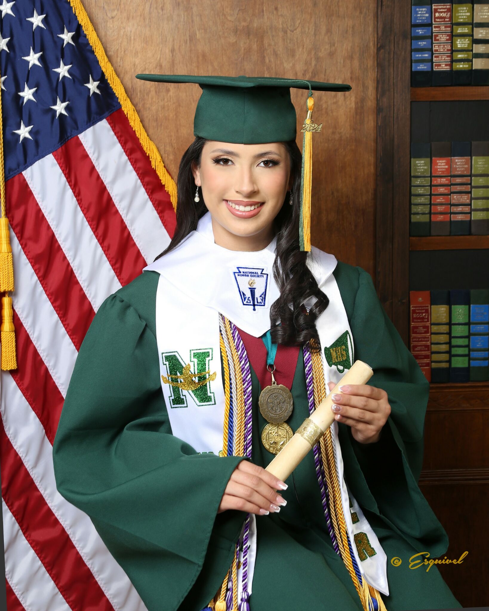 Laredo Nixon cheer captain Jasmeen Lozano displayed her core values