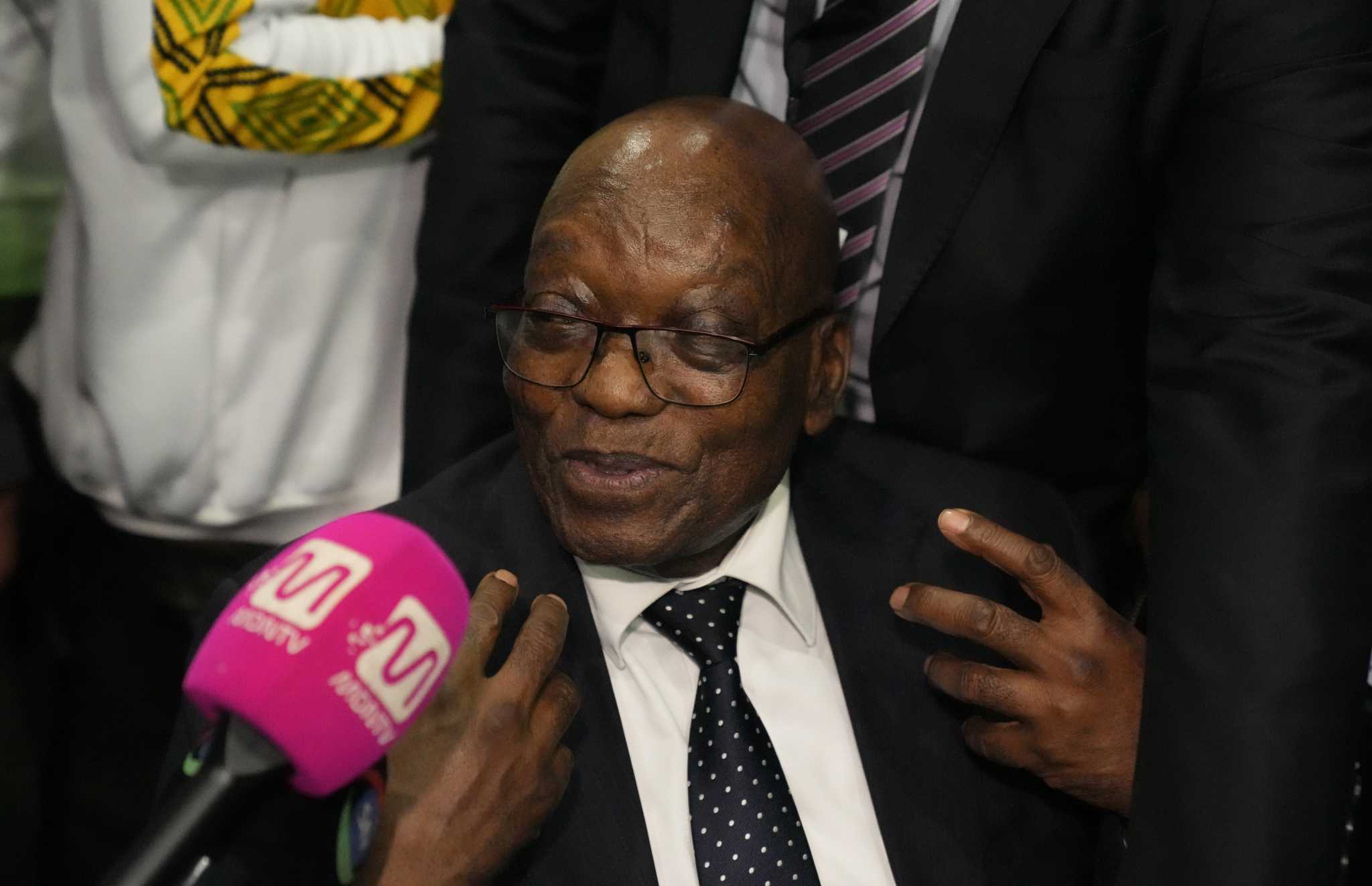 South African political party led by Zuma seeks to halt parliament