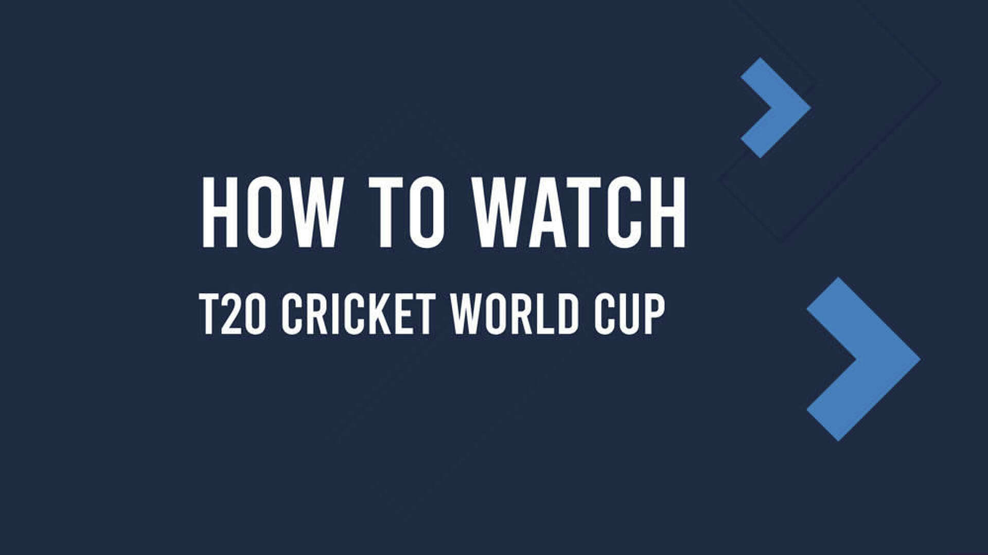 How to Watch the 2024 Cricket T20 World Cup Live in the USA June 1