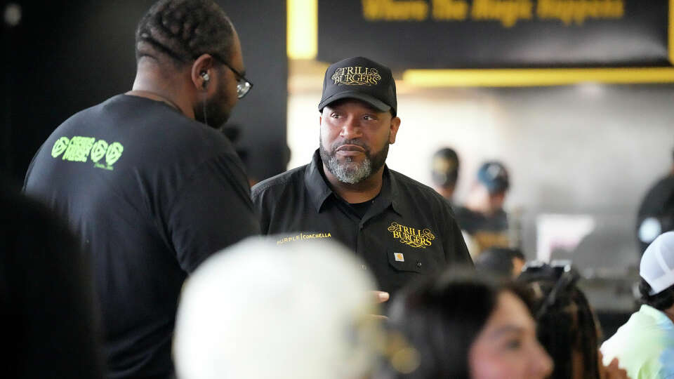 Bun B during the soft opening of Trill Burgers on Wednesday, June 7, 2023, in Houston.