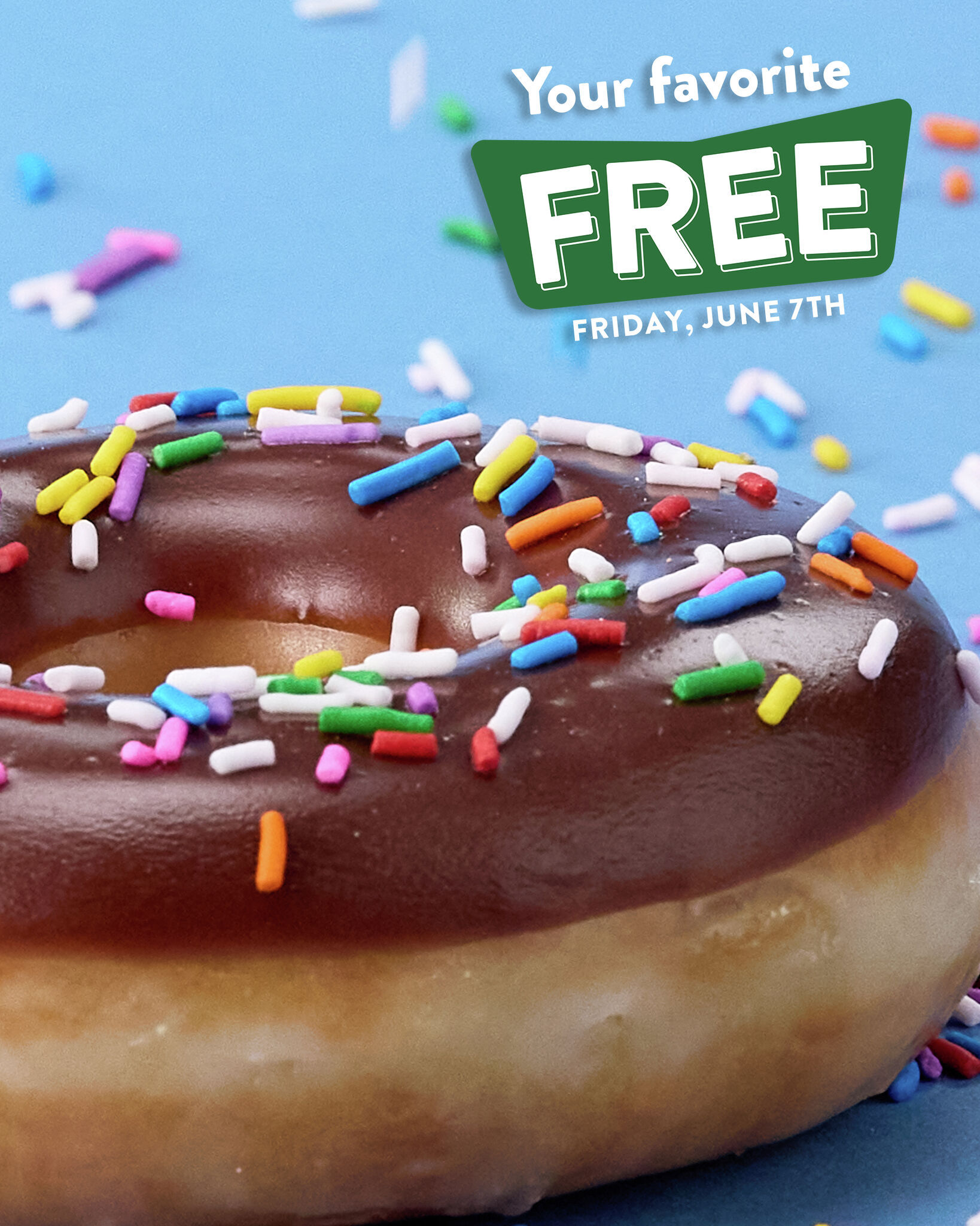 Krispy Kreme celebrating National Donut Day with free donuts