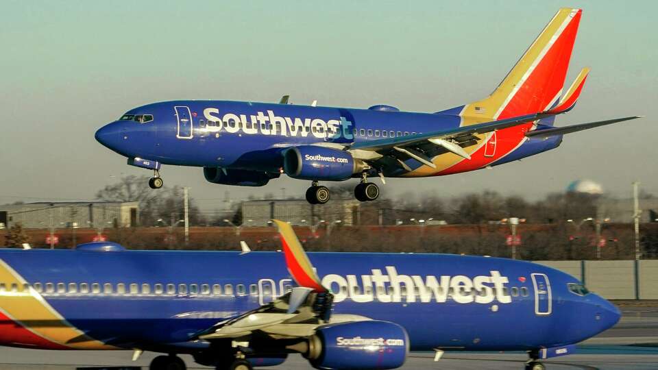 Southwest Airlines is back in court over firing a flight attendant with anti-abortion views. Here, a Southwest plane is seen landing at Chicago's Midway International Airport.