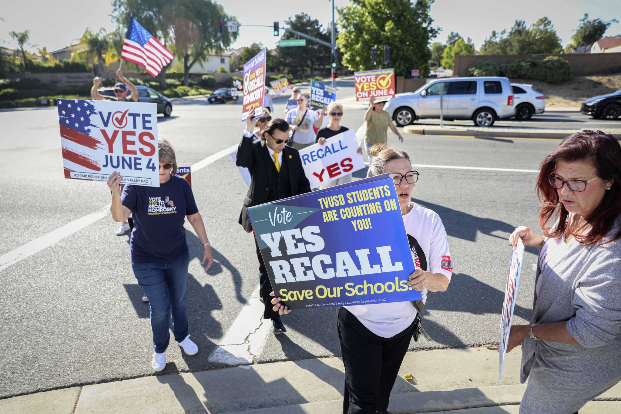 Effort to recall conservative California school board president leading in early results Photo