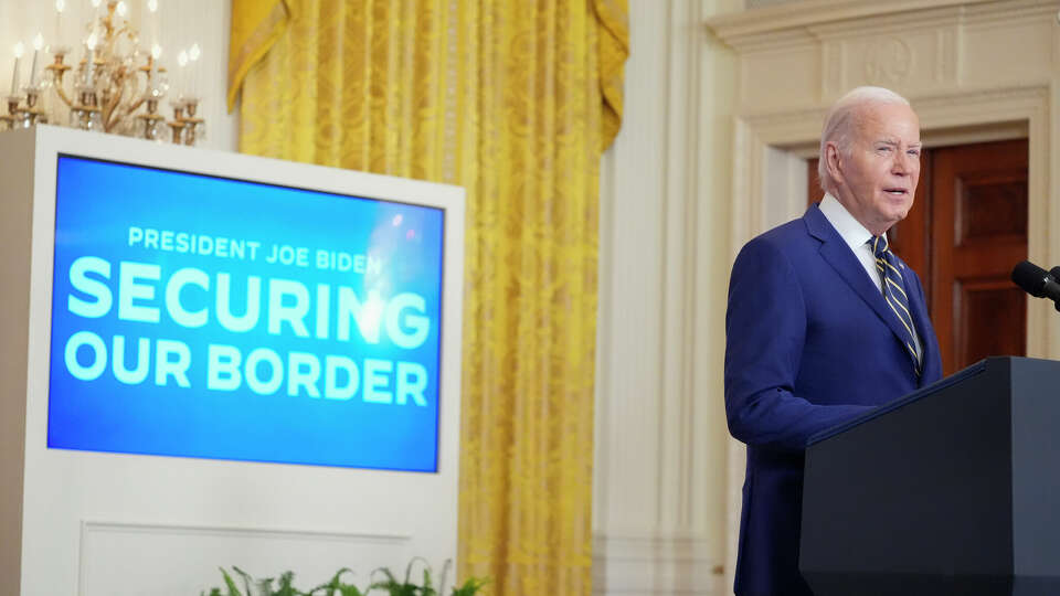 President Joe Biden speaks about an executive order in the East Room at the White House in Washington, Tuesday, June 4, 2024. Biden unveiled plans to enact immediate significant restrictions on migrants seeking asylum at the U.S.-Mexico border as the White House tries to neutralize immigration as a political liability ahead of the November elections. (AP Photo/Alex Brandon)