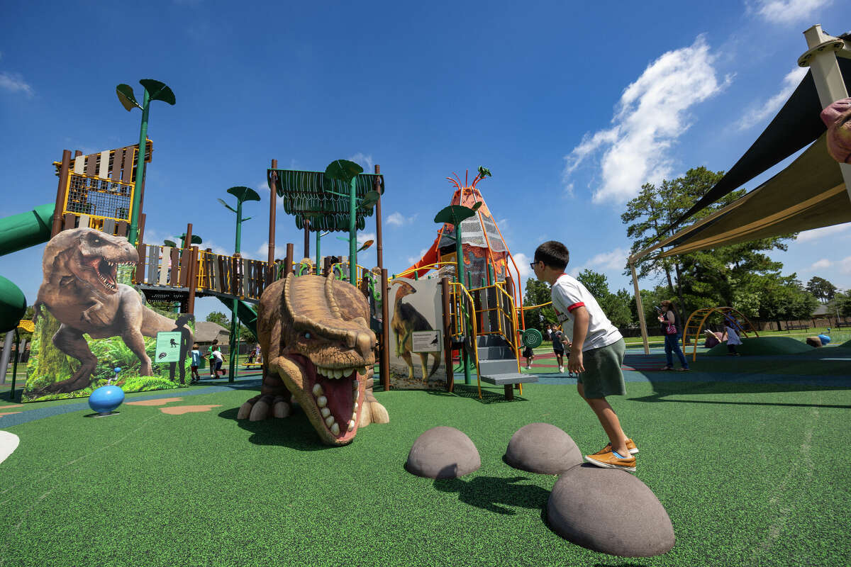 Atascocita Springs Elementary Jurassic Park Playground opened in Humble ISD in May. 