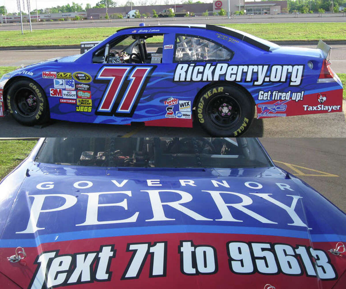 SPOTTED Perry's race car in West End