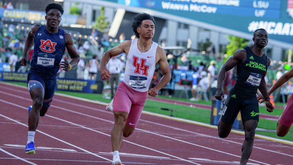 UH's Louie Hinchliffe won the 100 meters with a time of 9.95 seconds at the NCAA outdoor track and field championships in Eugene, Ore., on Friday.