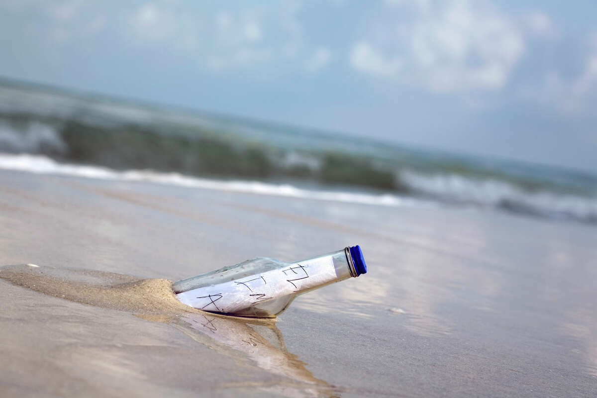 A family recently found a message in a bottle at Padre Island National Seashore.