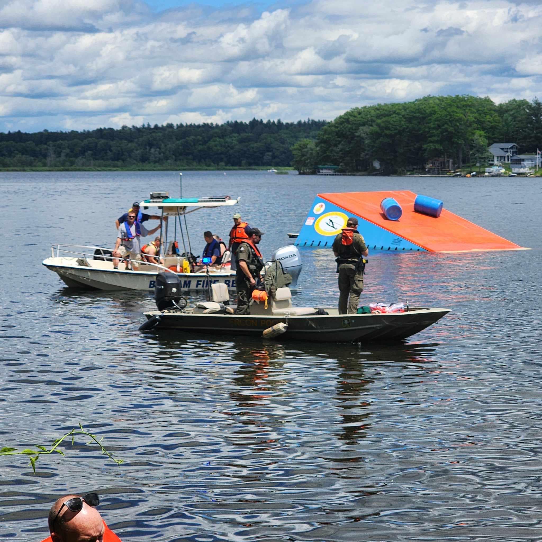 Rescue crews pull man from Bantam Lake, officials say