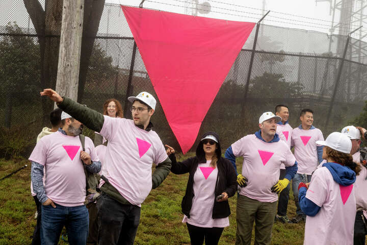 SF’s Pink Triangle, LGBTQ symbol of resilience, towers atop Twin Peaks