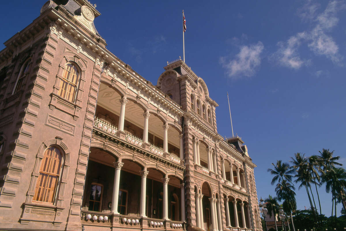 Iolani Palace in Honolulu, Hawaii.