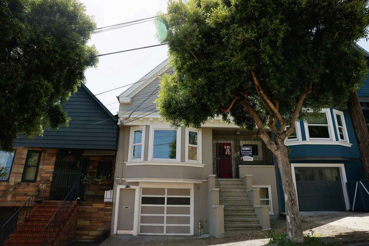 A realtor’s sign is seen on home for sale on Wednesday, May 22, 2024 in San Francisco, Calif.