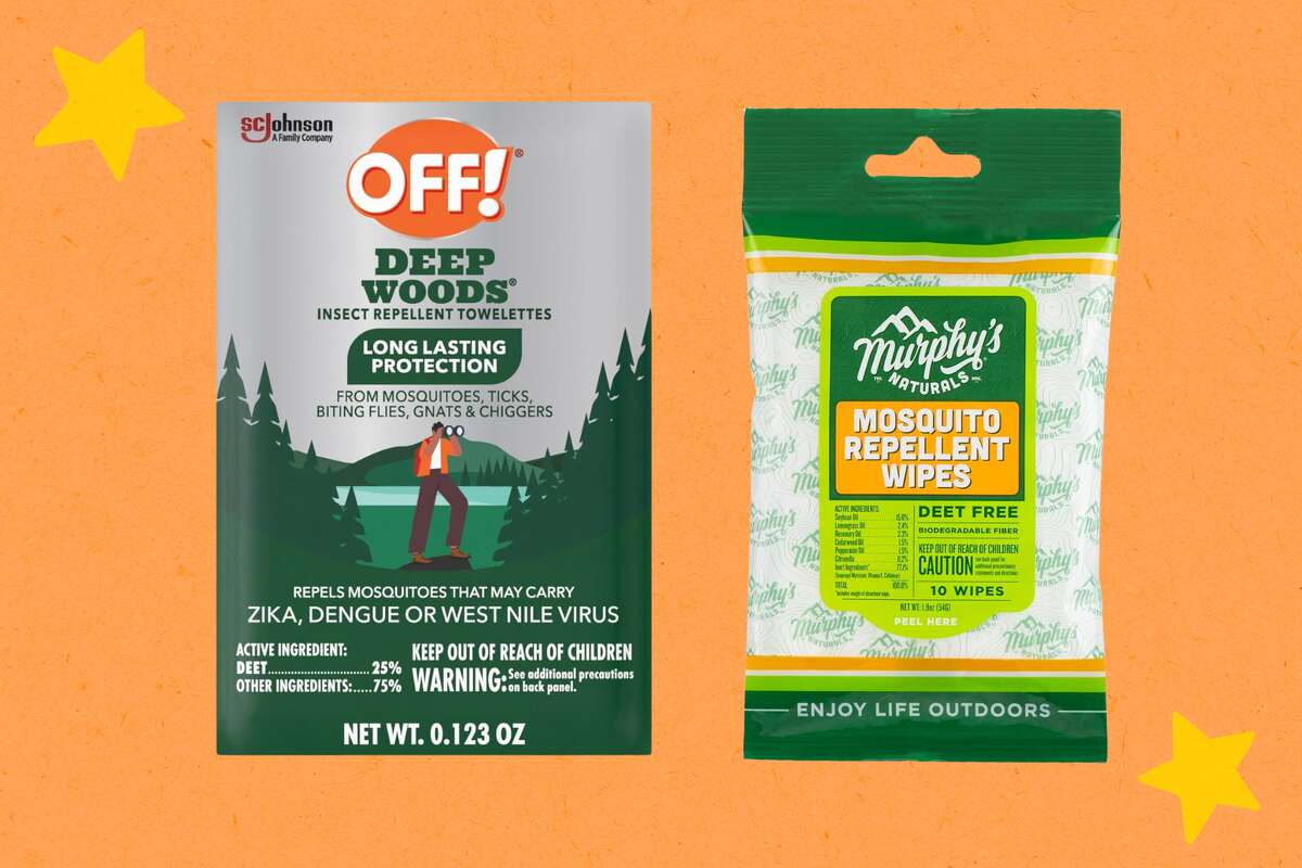 Repel insect repellent wipes are a triple threat, with the potent trifecta of DEET, picaridin and lemon eucalyptus oil.