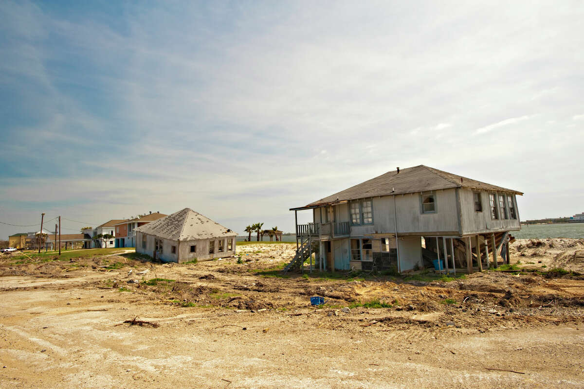 Damage on the Texas coast following Hurricane Ike. A new Colorado State Tropical Research and Climate Center report places the Gulf Coast at the greatest risk of a major hurricane making landfall in 2024.