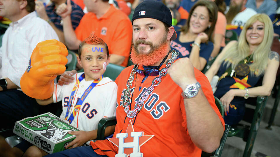 Fans of the Houston Astros at the Home Opener on Monday, April 18, 2022.