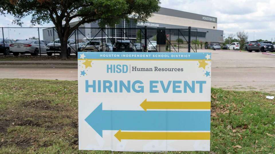 Houston Independent School District held a campus hiring event at Delmar Fieldhouse Wednesday, June 12, 2024 in Houston.