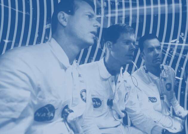 Bill Paxton, Kevin Bacon and Tom Hanks in 'Apollo 13,' filmed partly in Houston. 