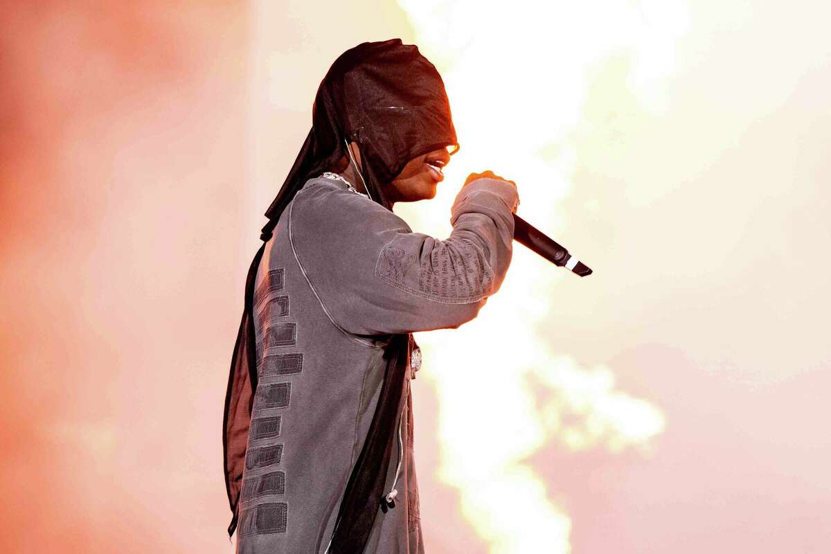 Rapper Travis Scott performs onstage during day 3 of Rolling Loud at Hollywood Park Grounds on March 17, 2024 in Inglewood, California. 