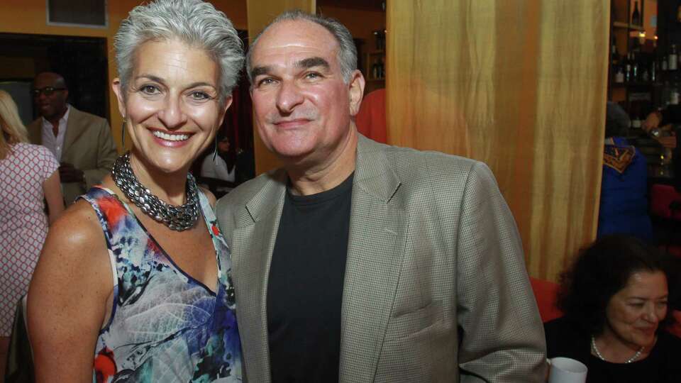 (For the Chronicle/Gary Fountain, September 9, 2012) Susan Farb Morris and David Morris at 'Cocktails and Curry,' a season opening party to benefit Rothko Chapel's Mindful Living Series.