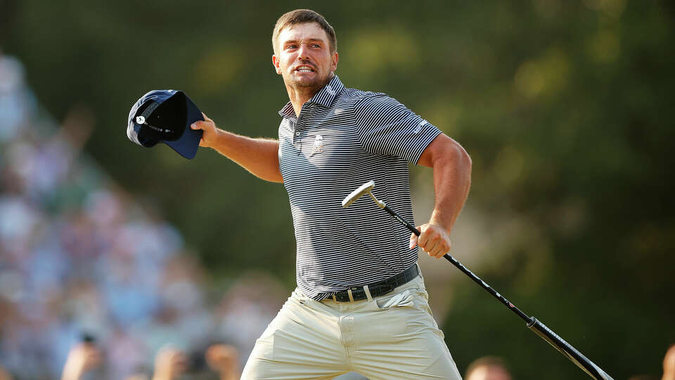 Bryson DeChambeau of the United States celebrates his winning putt on the 18th green during the final round of the 124th U.S. Open at Pinehurst Resort on June 16, 2024 in Pinehurst, North Carolina. (Photo by Alex Slitz/Getty Images)